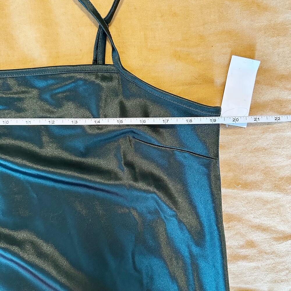 NWT Hiatus Green Square Neck Slip Dress sz XL - Picture 8 of 9